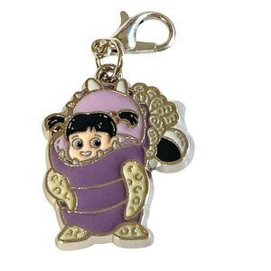 Vintage Disney Monsters Inc Toddler Boo Clip On Charm Zipper Pull Bag Pixar